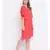 Shapple red  laced up women nightwear dress