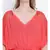 Shapple red  laced up women nightwear dress