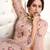 Pink embroidered net semi stitched wedding lehenga