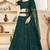 Green embroidered georgette semi stitched lehenga