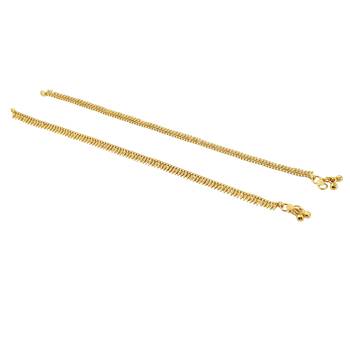 Gold emerald anklets 3