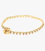 Gold cubic zirconia anklets