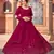 Dark-pink embroidered georgette semi stitched lehenga
