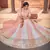 Light-pink embroidered georgette semi stitched lehenga