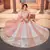 Light-pink embroidered georgette semi stitched lehenga