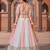 Light-pink embroidered georgette semi stitched lehenga
