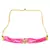 Pink Gold Tone Kundan Beaded Choker Necklace