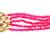 Pink Gold Tone Kundan Beaded Choker Necklace