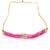 Pink Gold Tone Kundan Beaded Choker Necklace