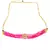Pink Gold Tone Kundan Beaded Choker Necklace