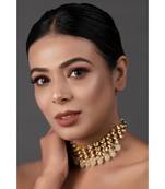 Ivory Beaded Handcrafted Kundan Choker