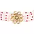 Pastel Pink mahroon beaded Gold Tone Kundan Inspired choker