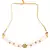 White Gold tone Kundan onyx Choker