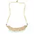 Blue Gold Tone Kundan Beaded Choker Necklace with earrings