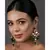 Handcrafted Emerald ruby Gold Tone Kundan Earrings