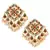 Gold Tone Kundan Inspired Earrings