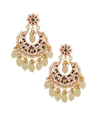 Handcrafted Kundan Inspired Chandbali 3
