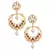 Pearl beaded Kundan Inspired drop earrings