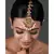 Pearl & Pink beaded Gold tone  Kundan Handcrafted Mang Tikka