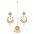 Pearl beaded Kundan Inspired Mang Tika with Chandbali