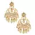 Cream Gold Toned  Kundan Inspired Mang Tika with Chanbali