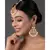 Pearl & Pink beaded Kundan Handcrafted Mang Tikka with earrings