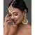 Pearl & Pink beaded Kundan Handcrafted Mang Tikka with earrings