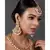 Pearl & Pink beaded  Gold Tone Kundan Inspired Necklace with Earrings and Maang Tikka