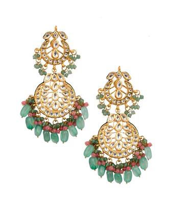Handcrafted Kundan Inspired Earrings 3