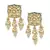 Cream Gold Tone Kundan Choker set