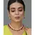 Maroon Gold Tone Kundan Necklace With Earrings