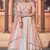 Light-pink embroidered georgette semi stitched lehenga