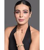 Kundan floral  Gold Tone bracelet