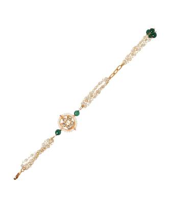 Kundan Floral Gold Tone bracelet 4
