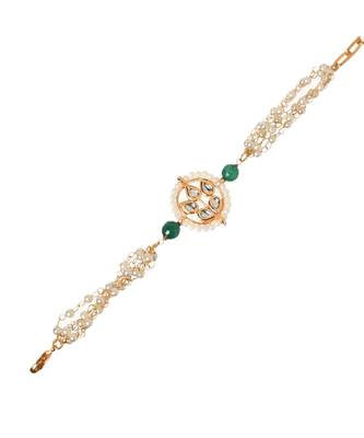 Kundan Floral Gold Tone bracelet 5