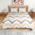 Grey and Yellow Abstract Print 180 TC Cotton Double Bedsheet (108" x 108") with 2 pillow cover