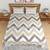 Grey and Yellow Abstract Print 180 TC Cotton Double Bedsheet (108" x 108") with 2 pillow cover