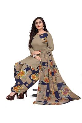 Multicolor printed crepe salwar 2