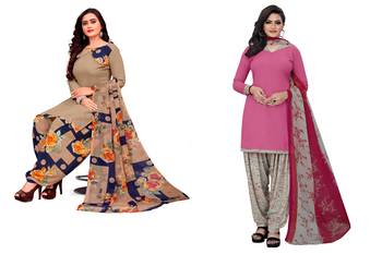 Multicolor printed crepe salwar 1