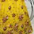 Yellow embroidered net semi stitched ceremonial lehenga