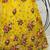 Yellow embroidered net semi stitched ceremonial lehenga