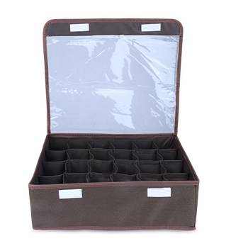 NFI essentials Foldable Cloth Standard Storage Box Cube Basket Bins 1
