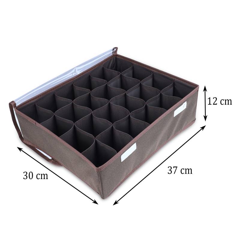 NFI essentials Foldable Cloth Standard Storage Box Cube Basket Bins
