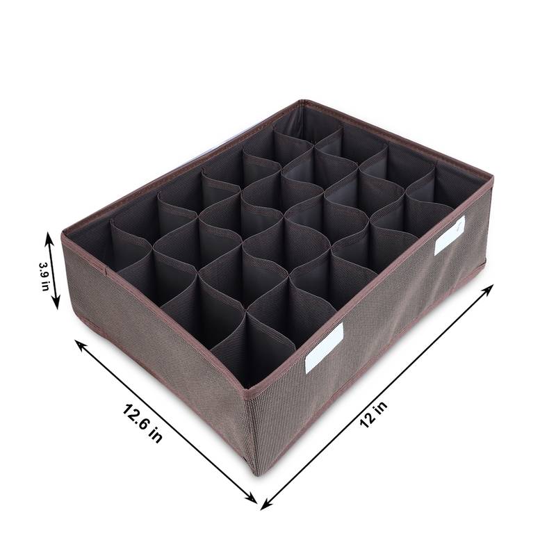 NFI essentials Foldable Cloth Standard Storage Box Cube Basket Bins