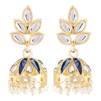 Blue crystal earrings 1