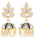 Blue crystal earrings