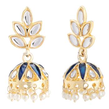 Blue crystal earrings 3