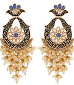 Blue crystal earrings