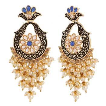Blue crystal earrings 3