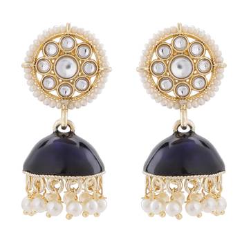 Blue crystal earrings 1
